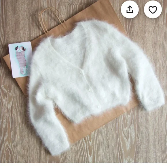 Angora Bridal Cardigan Kate Middleton Style